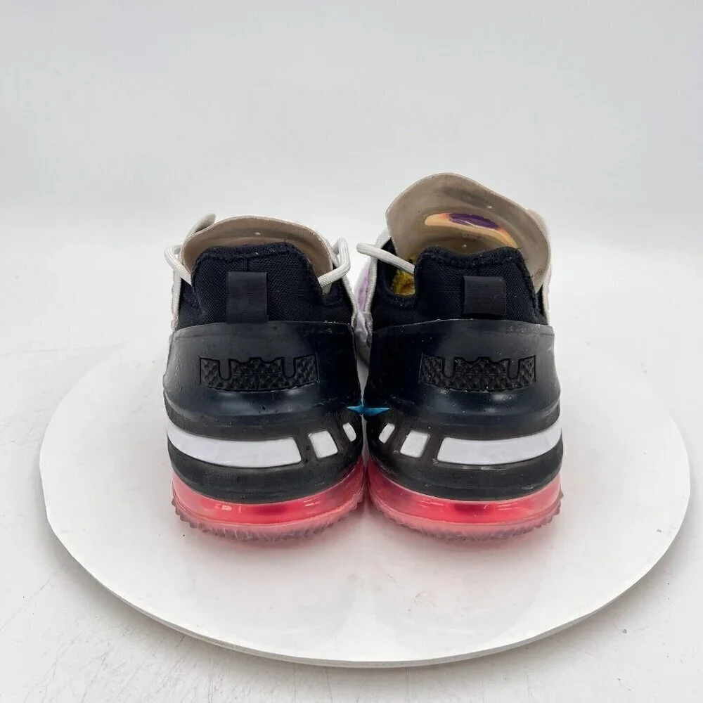Nike LeBron 18 Youth Size 4.5Y Women 6 CW2760 900 Purple White Black Red Shoes